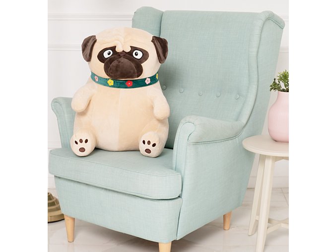plysovy pejsek Mops 50 cm