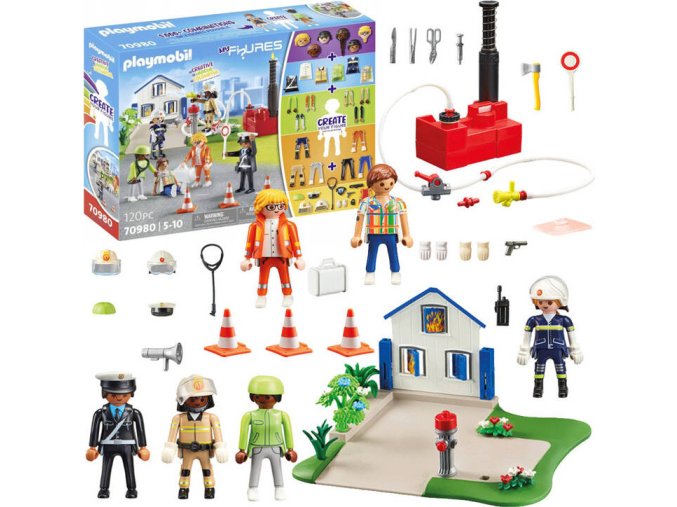 Playmobil figurky záchranářů s příslušenstvím 120 dílků
