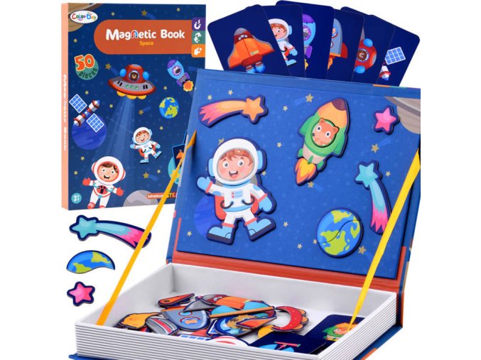 Magnetické puzzle vesmír a ufo 50 dílků