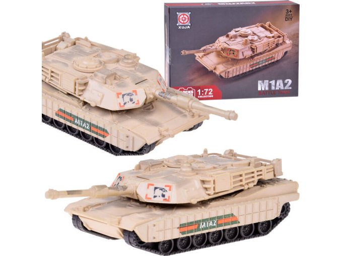 Stavebnice Abrams M1A2 Americký Tank 1:72