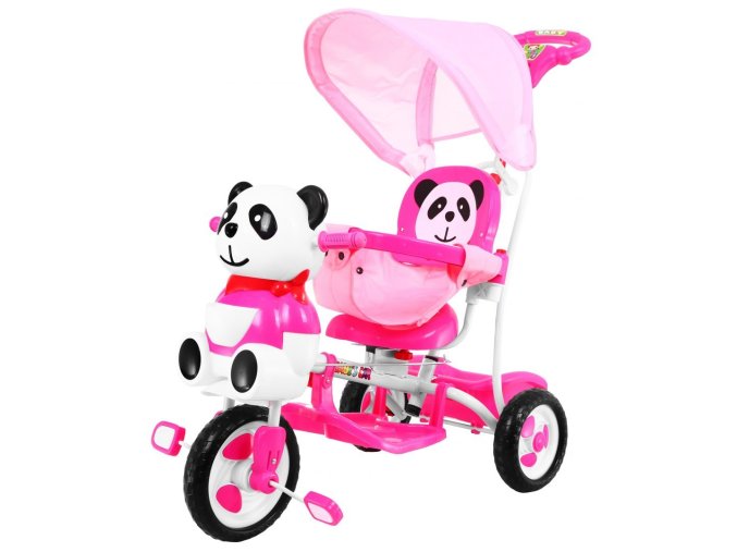 majlo toys trikolka panda ruzova