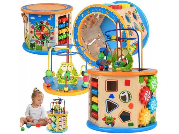 Doris drevena vzdelavaci kostka