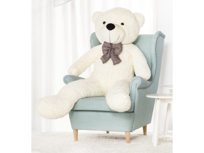 plysovy medved Kvido 160 bily