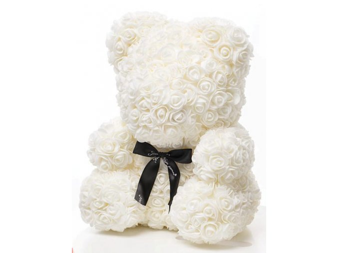 Rose Bear bily 40 cm – 2