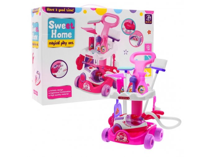 Majlo Toys detsky uklidovy vozik