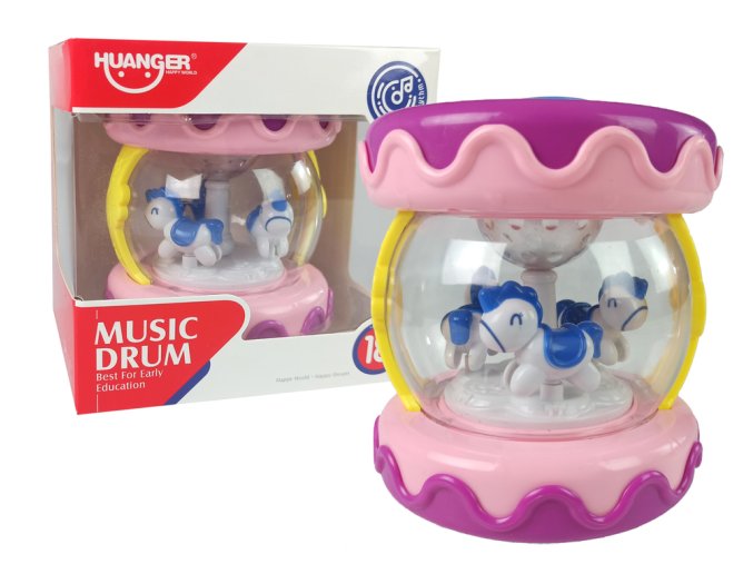 Haunger bubinek Music Drum ruzovy