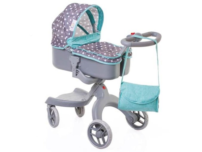 Doris kocarek pro panenky NEW sedo zeleny 4