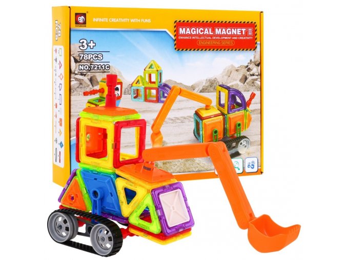 Magneticka stavebnice 78 dilku