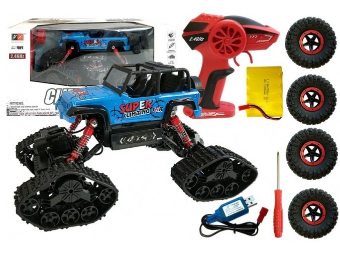 Auto na dalkove ovladani Super Climber 1 18 modre