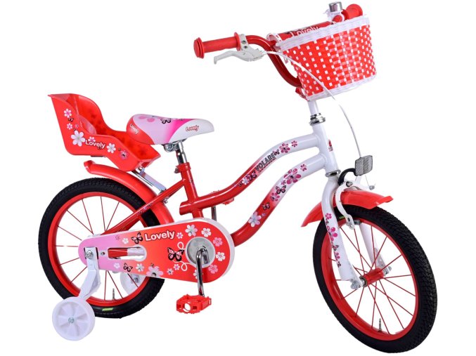 detske kolo Volare Disney Lovely 16 palcu cervena 2