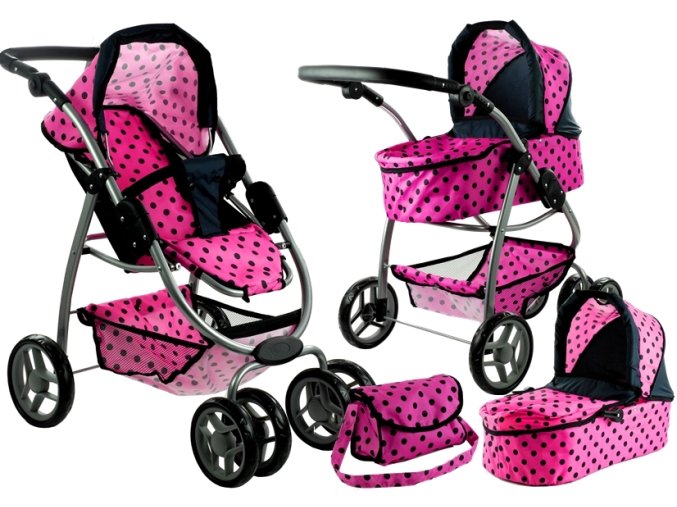Alice kocarek pro panenky 9662 ruzovy
