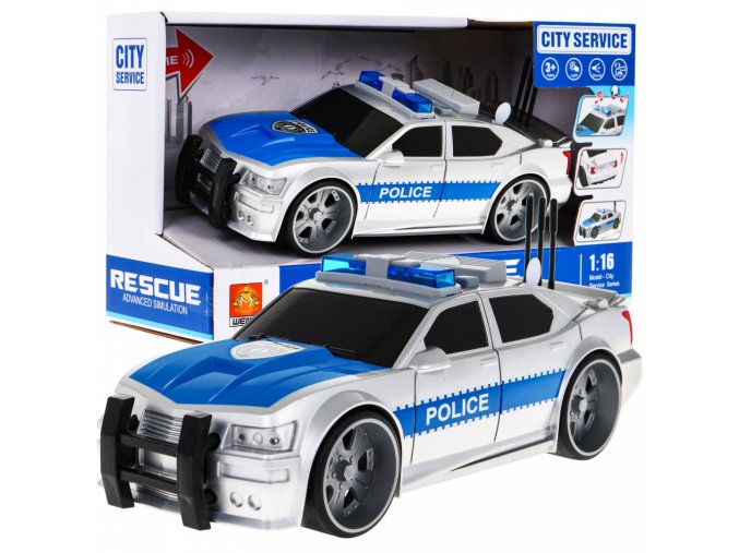 policejni auto na setrvacnik 1 16