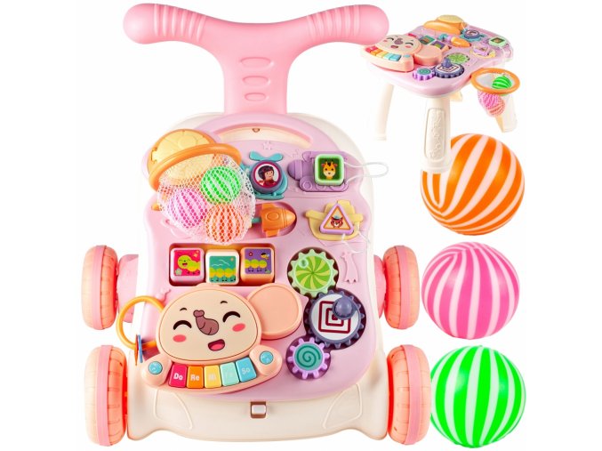 choditko Music Stroller ruzove