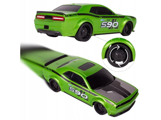 auto na dalkove ovladani Speed King zelena 1 24 4