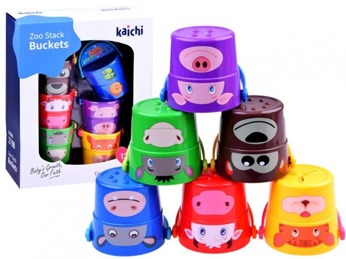 sada detskych kyblicku Zoo Buckets