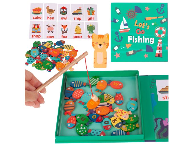 drevene rybicky na loveni Lets Go Fishing