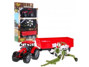 Dětský traktor s vlečkou a příslušenstvím Farmers Tale