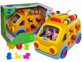 Huile toys Shape Sorting Bus auticko pro nejmensi