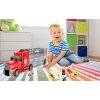 nakladni auto s auticky a helikopterou Red Truck 11