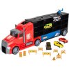 nakladni auto s auticky a helikopterou Red Truck 2