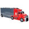 nakladni auto s auticky a helikopterou Red Truck 6