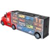 nakladni auto s auticky a helikopterou Red Truck 7