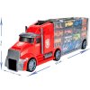 nakladni auto s auticky a helikopterou Red Truck 10