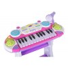 elektronicke klavesy se zidlickou music Keyboard ruzove 2