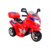 detska elektricka motorka cervena