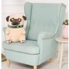 plysovy pejsek Mops 40 cm