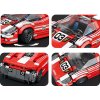 Sportovní červené auto 917 technická stavebnice 355 dílků