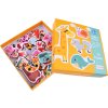 Barevné dvoudílné puzzle 24 zvířat