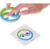 Dřevěné Montessori vzdělávací puzzle barevná duha + úkoly