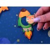 Magnetické puzzle vesmír a ufo 50 dílků