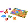 Dřevěné puzzle safari zvířata, 7 dílné