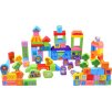 Barevná dřevěná farma kostky 100ks