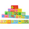 Barevná dřevěná farma kostky 100ks