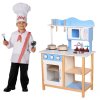 Ecotoys drevena kuchynka modro hneda 4
