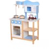 Ecotoys drevena kuchynka modro hneda