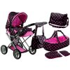 kocarek pro panenky Alice kombinovany 5246 cerny 17