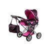 kocarek pro panenky Alice kombinovany 5246 cerny 2