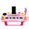 Ecotoys detske klavesy s MP3 ruzova 4