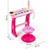 Ecotoys detske klavesy s MP3 ruzova 5