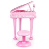 Ecotoys detske piano ruzova 2