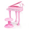 Ecotoys detske piano ruzova