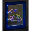 3D kresllici tabulka Glow Board modra 5