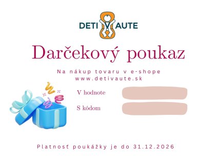 darčekový poukaz box