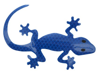 Samolepka reflexná GECKO modrá