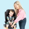 graco eldura r129 harness booster mom adjusting harness boy sitting in eldura feat4