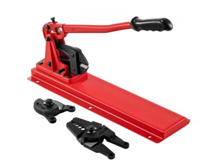 VEVOR Bench Swager Tool 24\" Nástroj na pěchování drátěných lan s krimpovací hlavou Kabelová řezačka na čepy Stolní krimpovací kleště 1/16\""-3/16\"" Hliníkové/měděné objímky Kabely ze slitiny oceli Lisovací kleště pro 1/2\"" drátěná lana Fe"